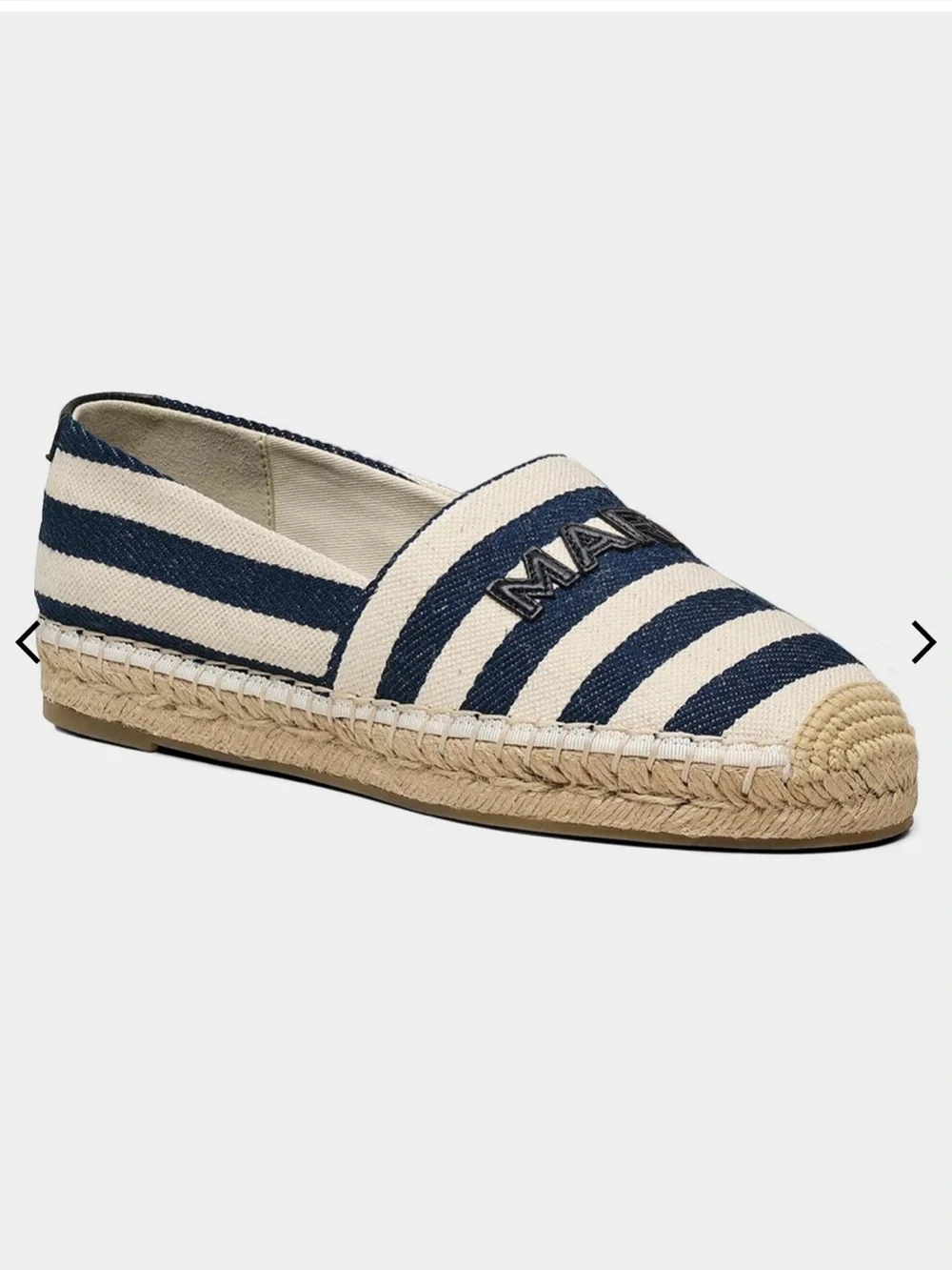New Marc Jacobs The Striped Canvas Espadrilles in size 9 (39)